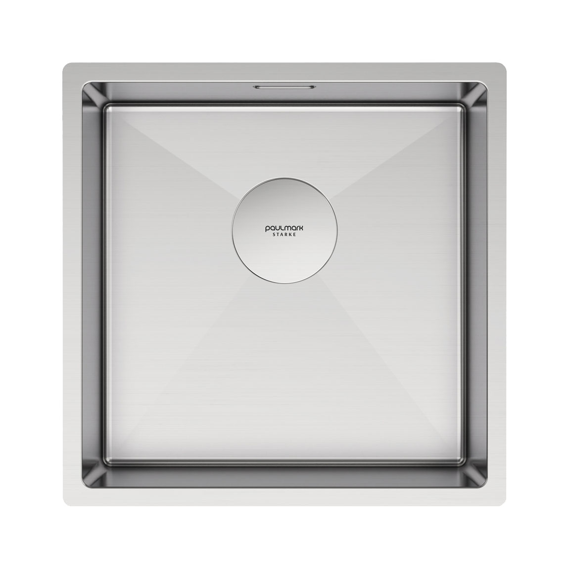 

Мойка кухонная Paulmark NEXT 44 UNI PM214444-BS 44х44 см нержавеющая сталь, PM214444-BS