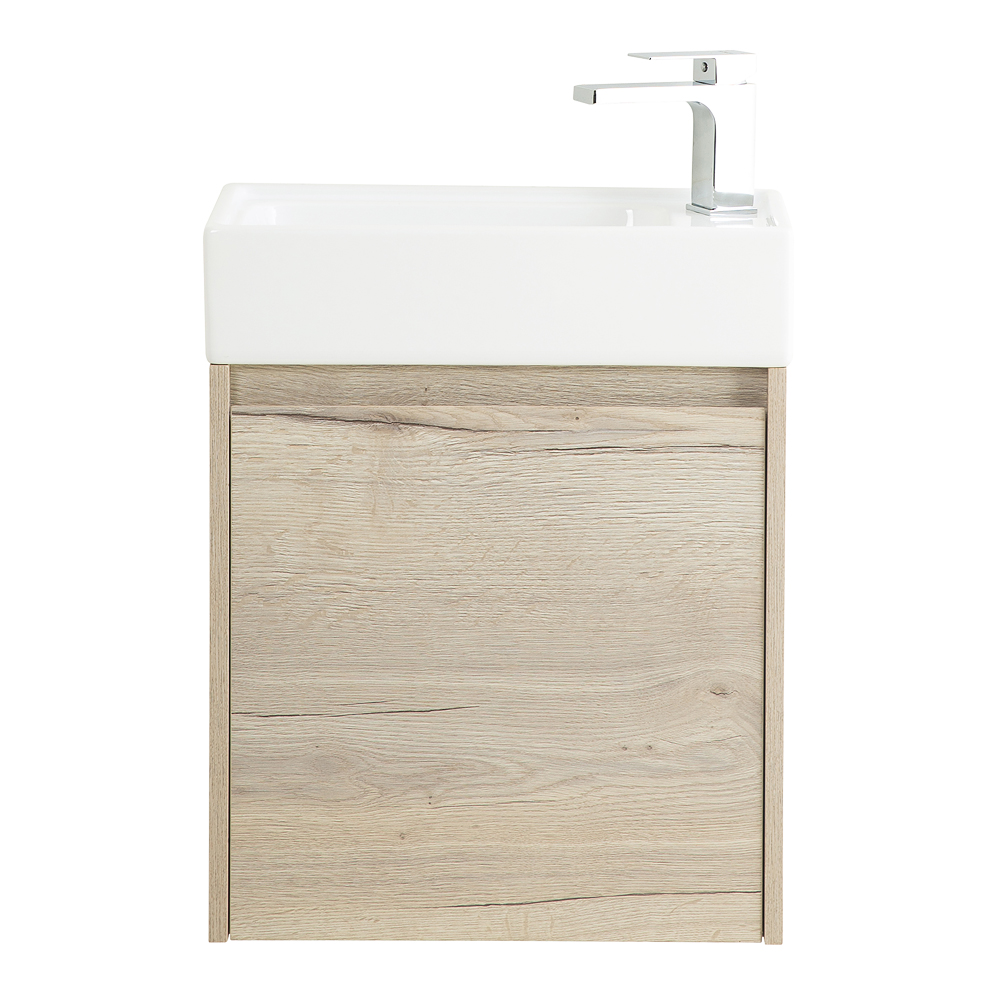 

Тумба с раковиной Belbagno Kraft Mini 50 L подвесная, Rovere Galifax Bianco, Светлое дерево, KRAFT MINI-500/260-1A-SO-RGB-L