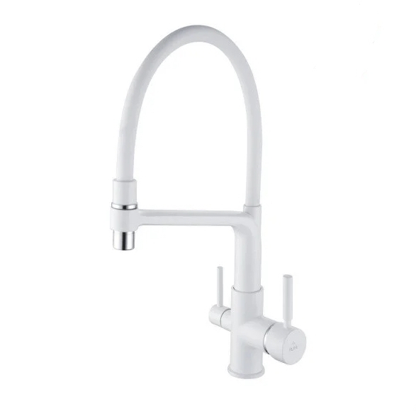 

Смеситель для кухонной мойки Rose R658C белый, R658C