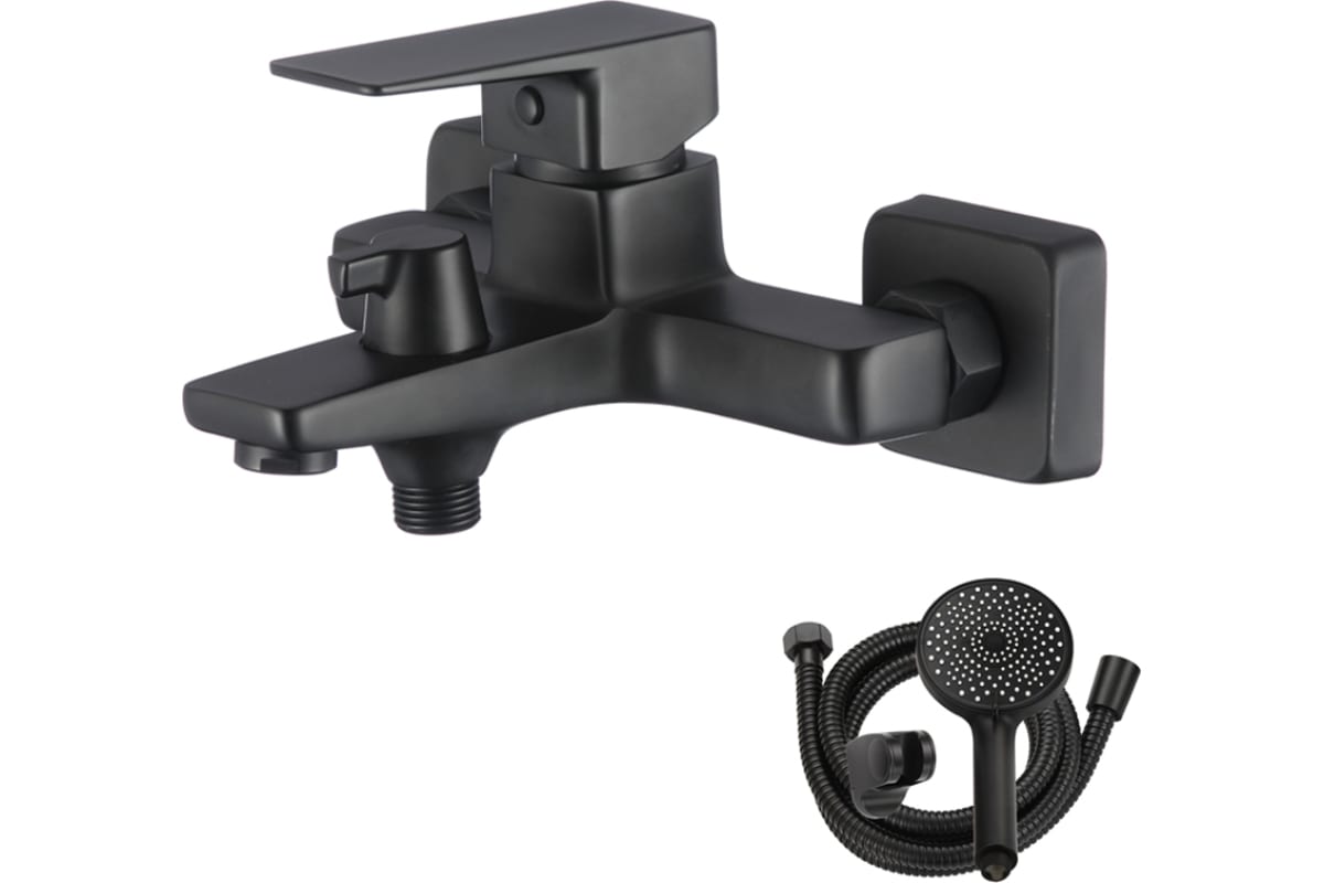 

Смеситель для ванны WesnaArt NARCIS NAR06-310BL-25201 черный, NAR06-310BL-25201