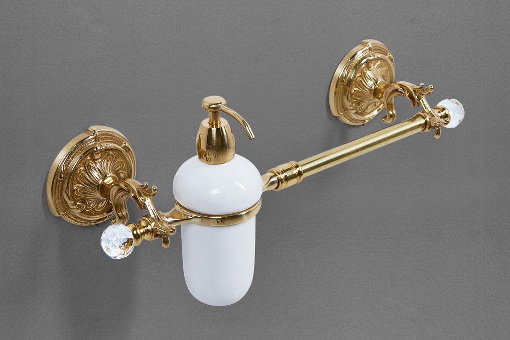 

Полотенцедержатель Art&Max Barocco Crystal AM-2057D-Br-C с диспенсером бронза, AM-2057D-Br-C