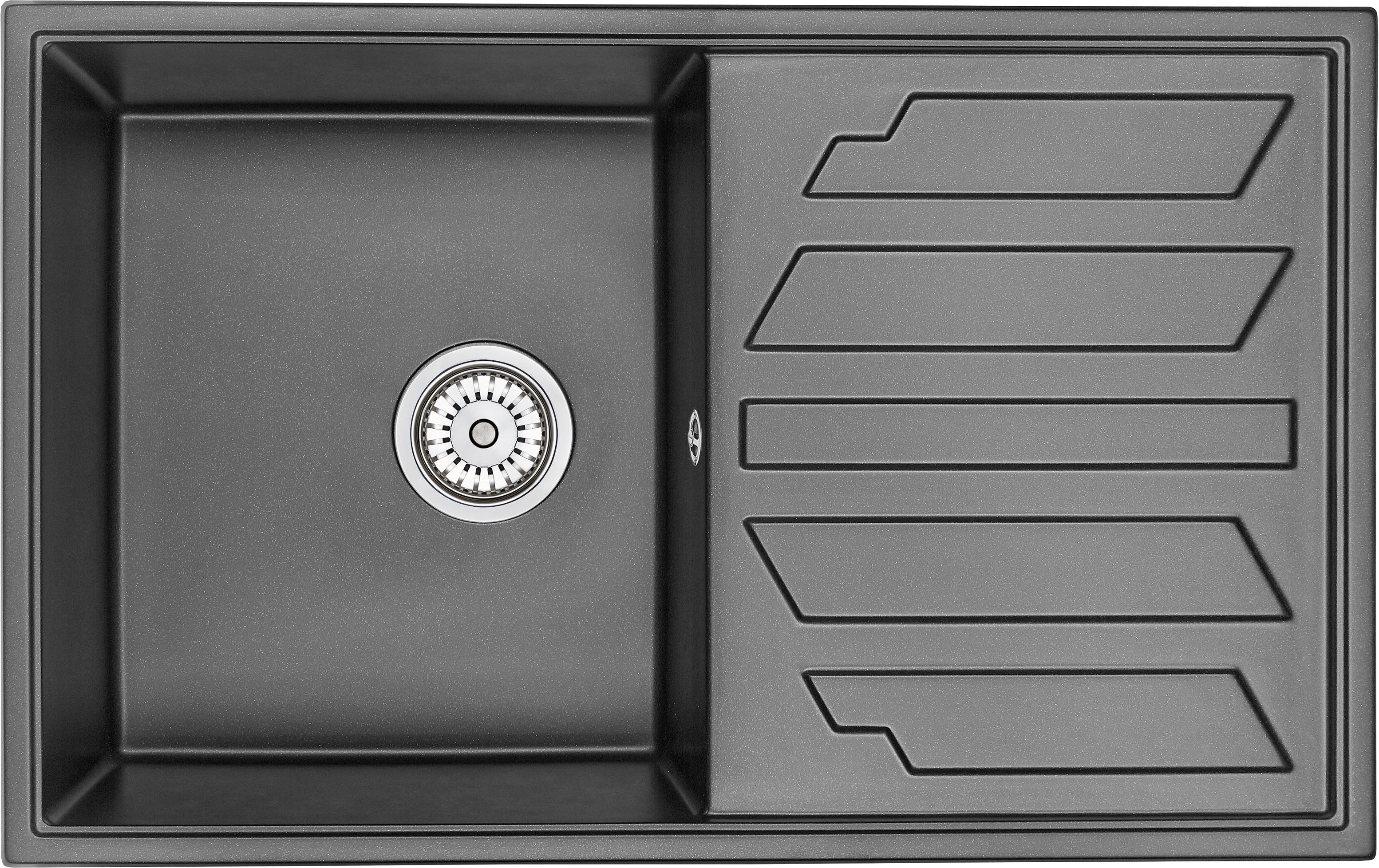 

Мойка кухонная Granula GR-8002 шварц, Серый, GR-8002