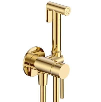 

Гигиенический душ AQUAme Siena AQM6217GG со смесителем, золото, AQM6217GG