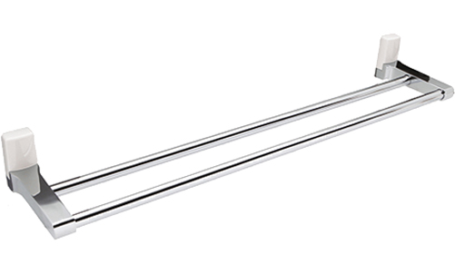 

Полотенцедержатель WasserKRAFT Leine White K-5040WHITE двойной, Белый, Leine K-5040WHITE
