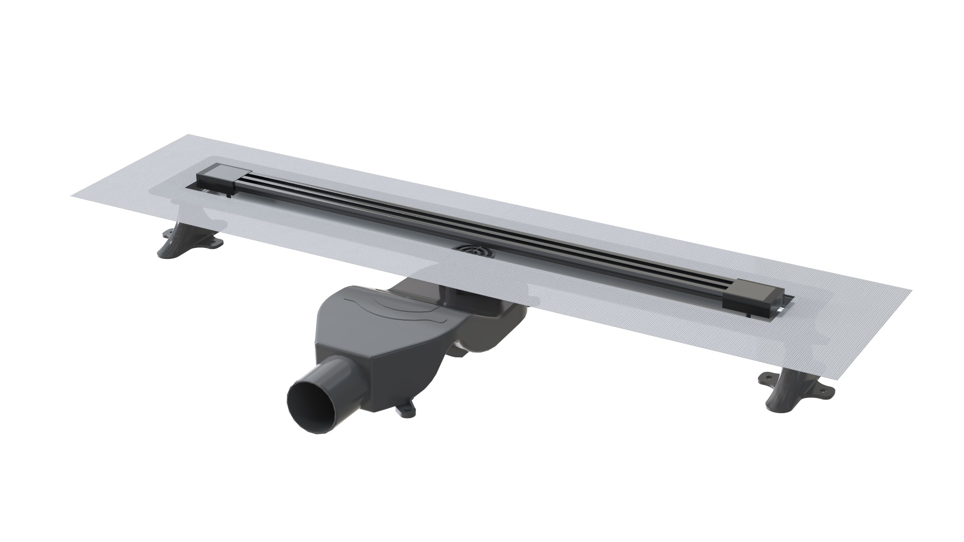

Душевой лоток Boheme B&T Infinity 60 см, оружейная сталь, 981-60-GM