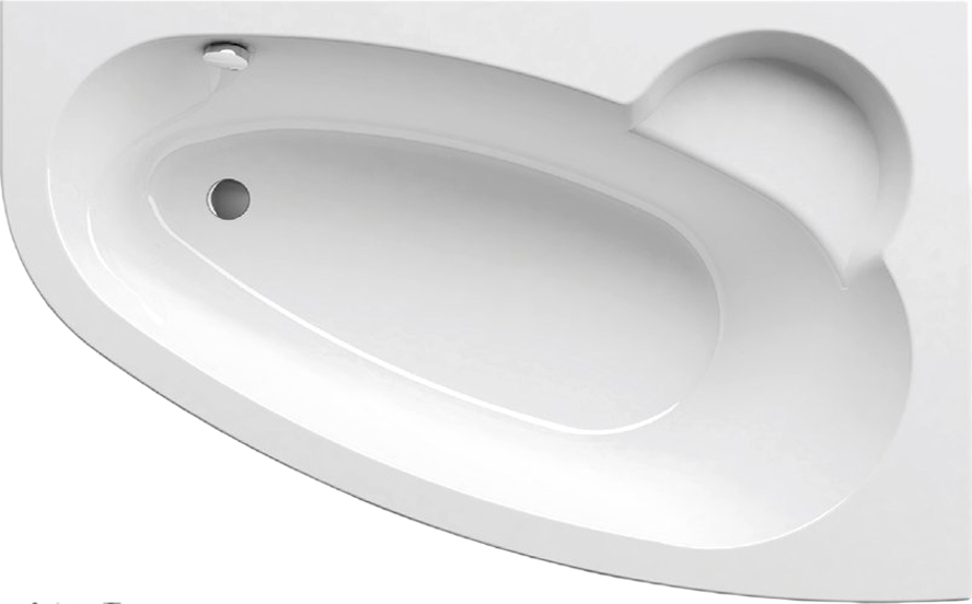 

Акриловая ванна Ravak Asymmetric 170х110 см R C491000000, Белый, Asymmetric C491000000