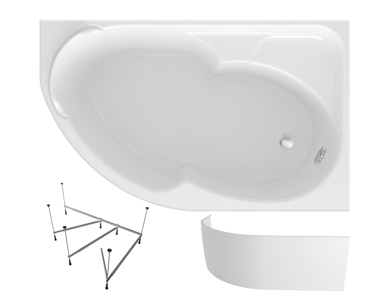 

Комплект 3 в 1 Lavinia Boho Grance Hill S2-3703170R, Белый, S2-3703170R