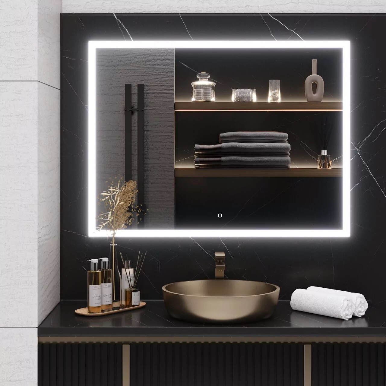 

Зеркало Emmy Аврора 120х80 с Led подсветкой, сенсорным выключателем, Аврора 120