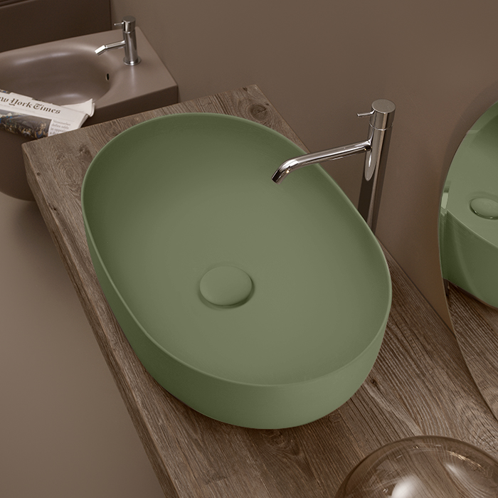 

Раковина Kerasan Nolita 60х40 verde, Зеленый, Nolita