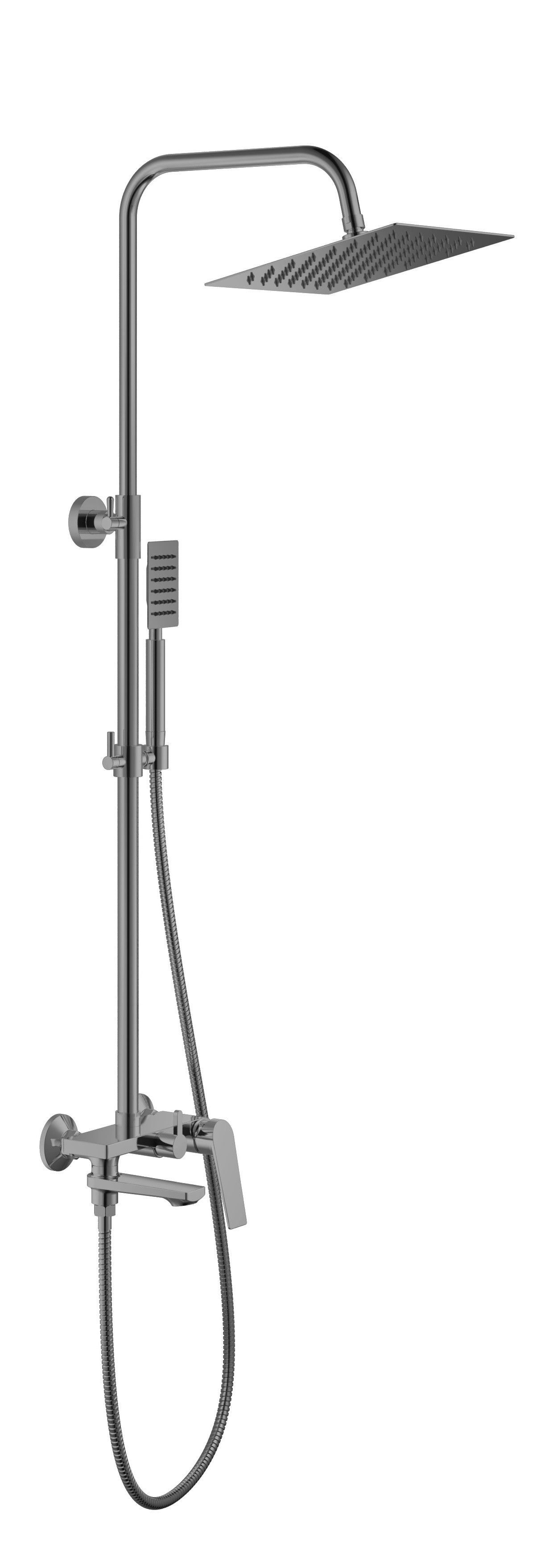 

Душевая стойка Haiba HB533-3 HB24533-3 с изливом, Серый, HB533-3 HB24533-3