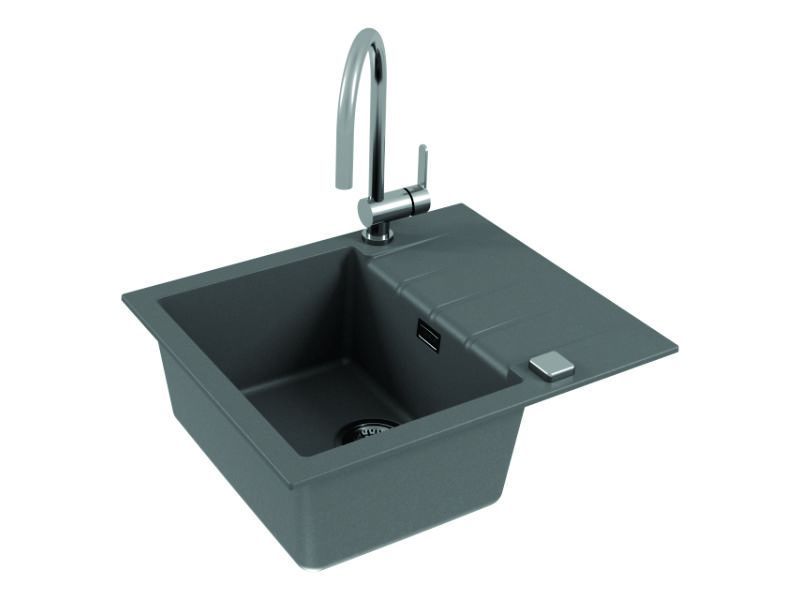 

Мойка кухонная Alveus Cadit 10 Carbon G91 черная, Черный, Cadit 10