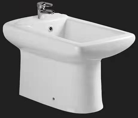 

Биде напольное CeramaLux N 9104C прямоугольное, Белый глянцевый, 9104C