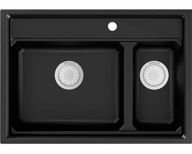 

Мойка кухонная Granula KS-7302 шварц, Черный, KS-7302