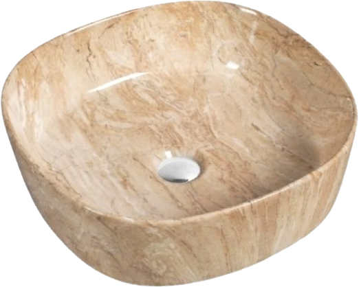 

Раковина SantiLine SL-7024 коричневый мрамор
