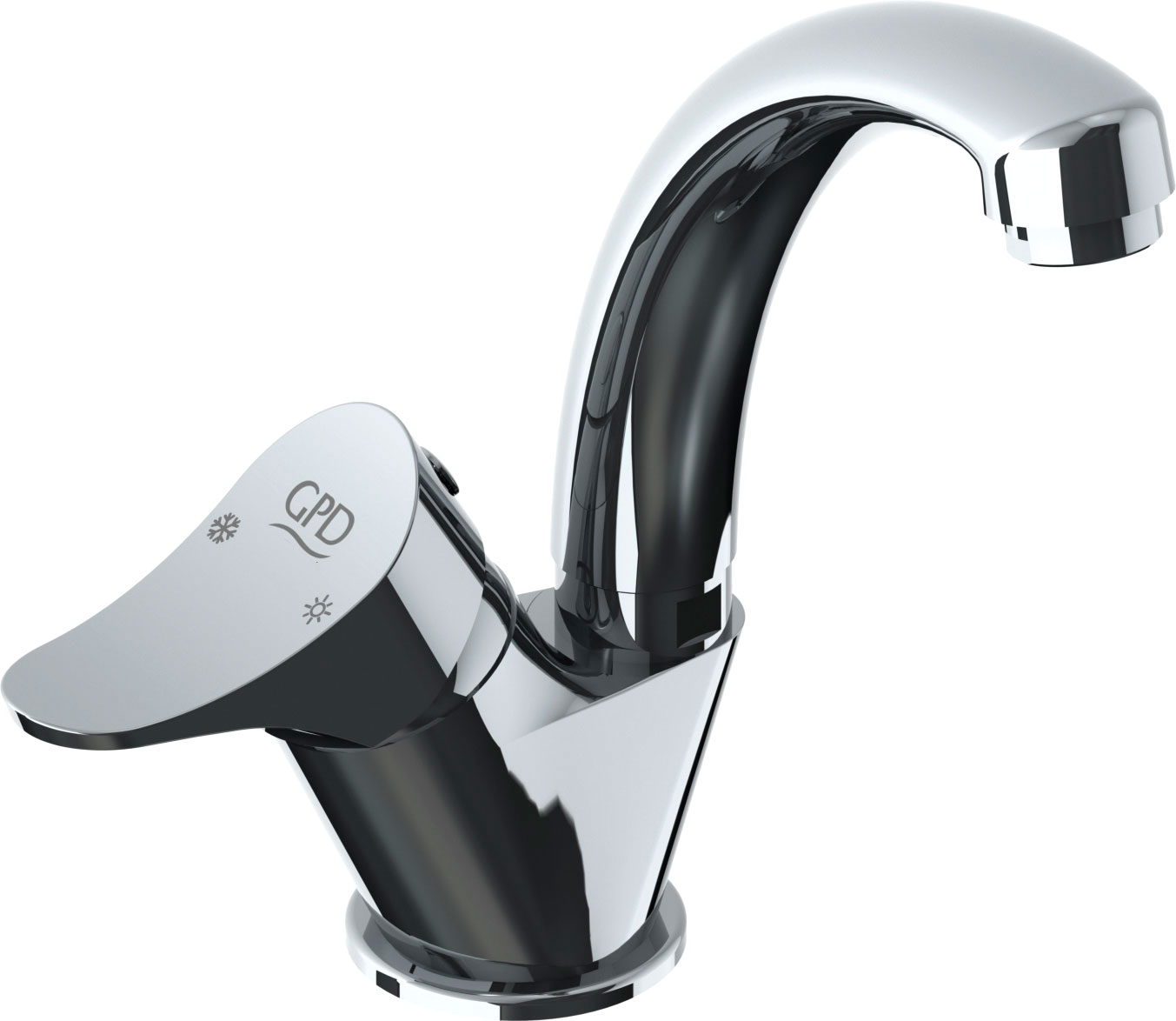 

Смеситель GPD Florus MTL170 для раковины, Хром