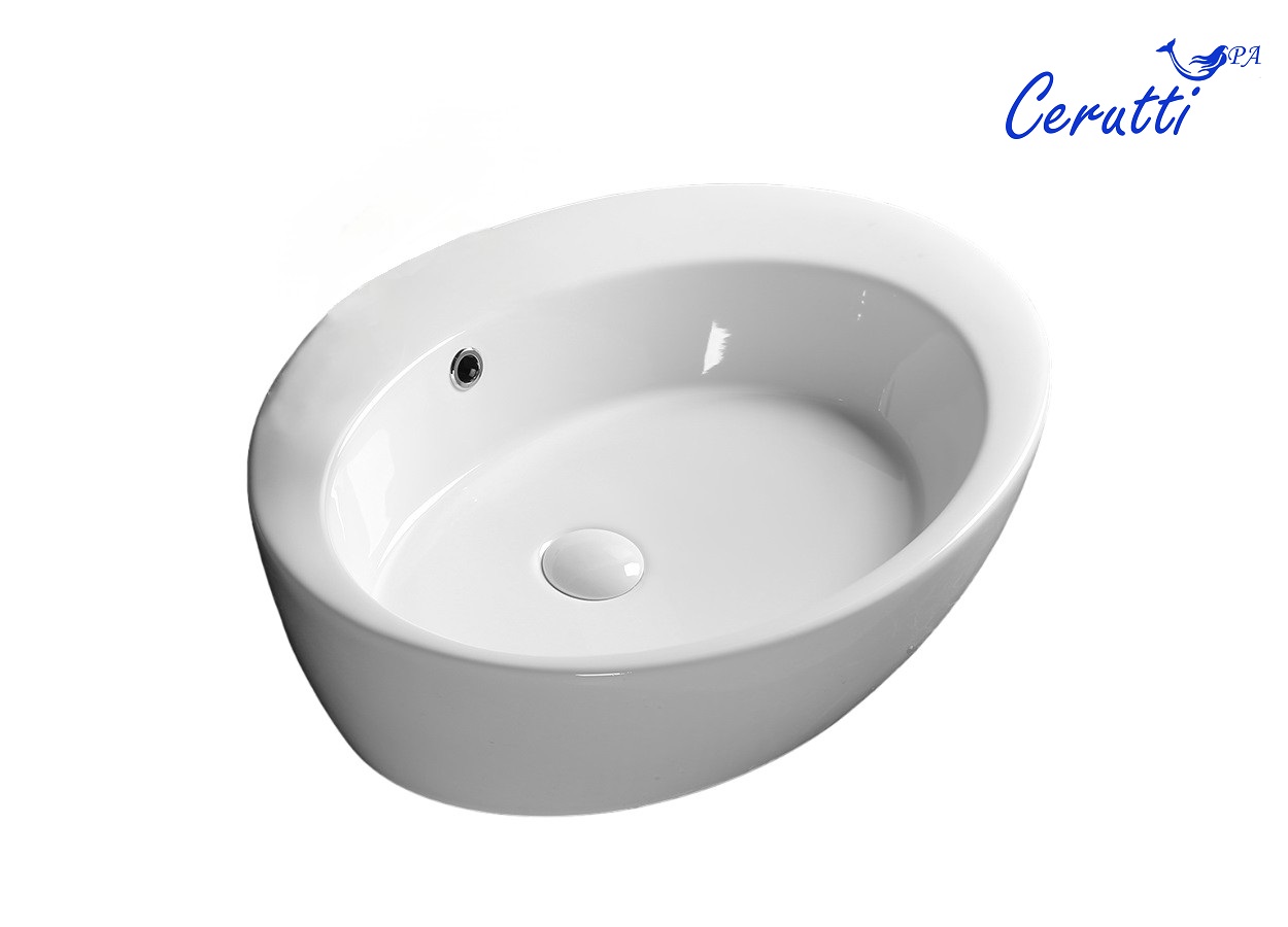

Раковина Ceruttispa CR7026A 60х47 накладная, белый, CR7026A