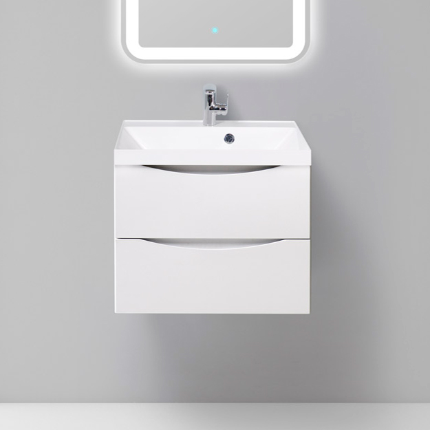 

Тумба с раковиной BelBagno Marino 60 bianco opaco, Белый, Marino 60