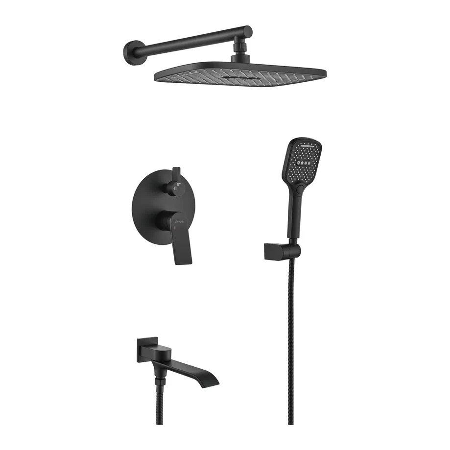 

Душевая стойка Shevanik S4135H черная, Черный, S4135H