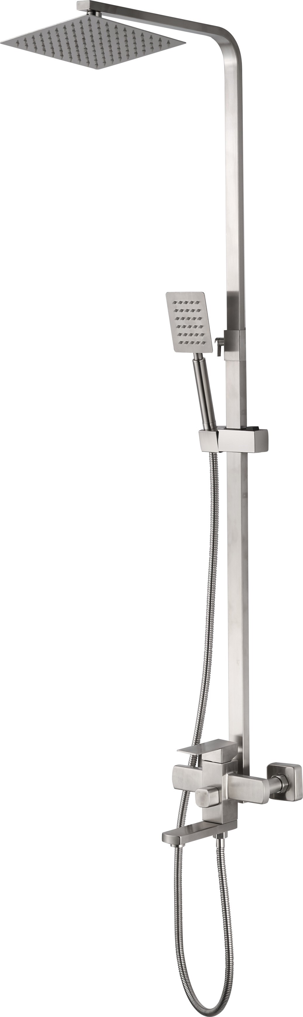 

Душевая стойка Haiba HB803 HB24803 с изливом и смесителем, Хром, HB803 HB24803
