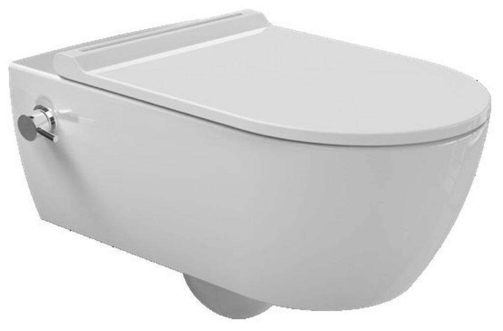 

Унитаз подвесной beWash Melville HRKA052N3VE0W5SZ0 безободковый со встроенным смесителем и форсункой, Белый, HRKA052N3VE0W5SZ0