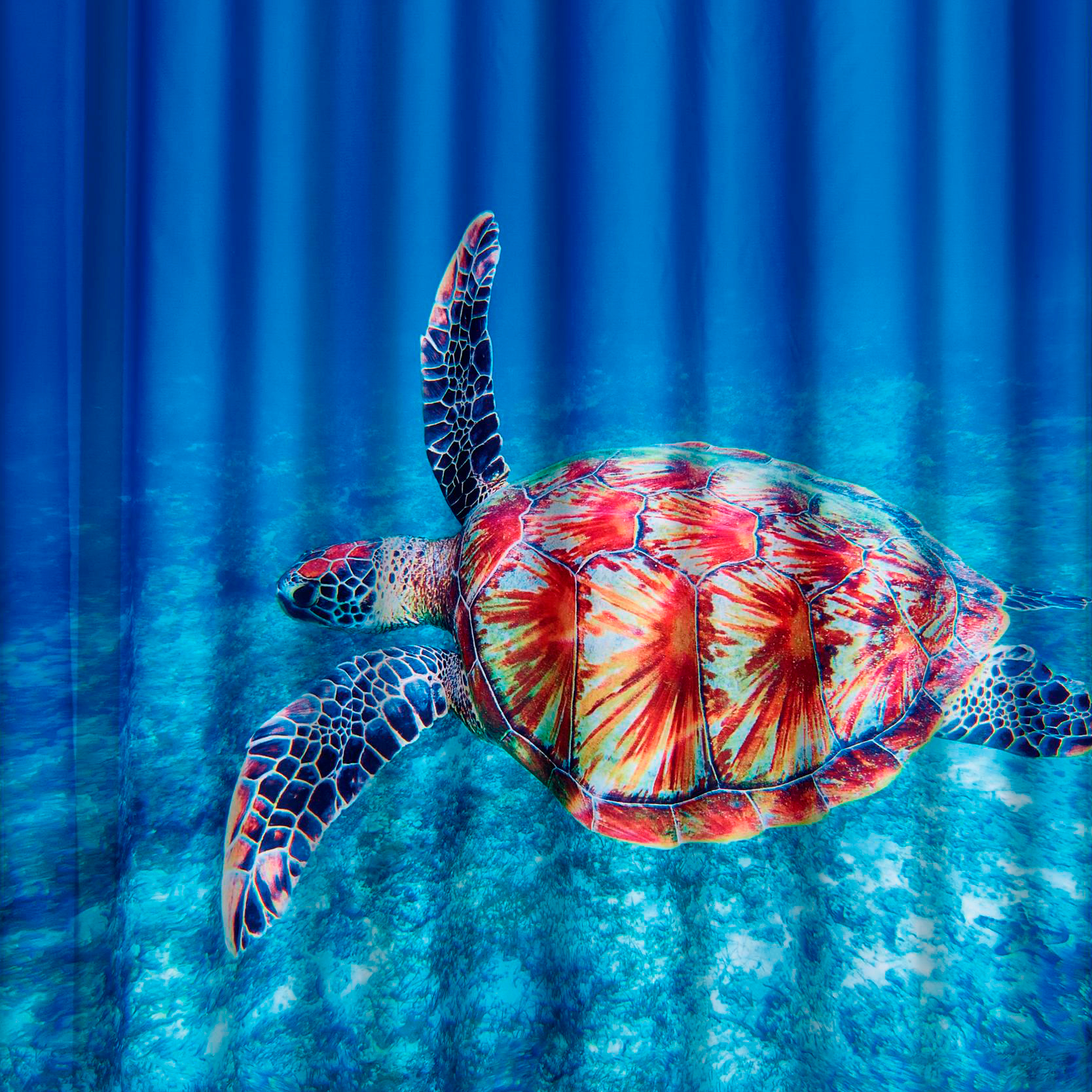 

Штора для ванной Ridder Sea World 42183000 180х200, Синий / рисунок