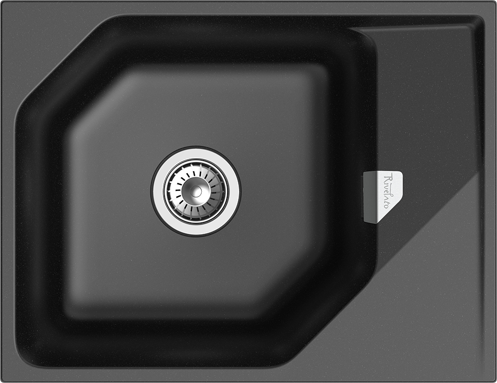 

Мойка кухонная Rivelato Locus LS-65 nero, Черный, Locus LS-65