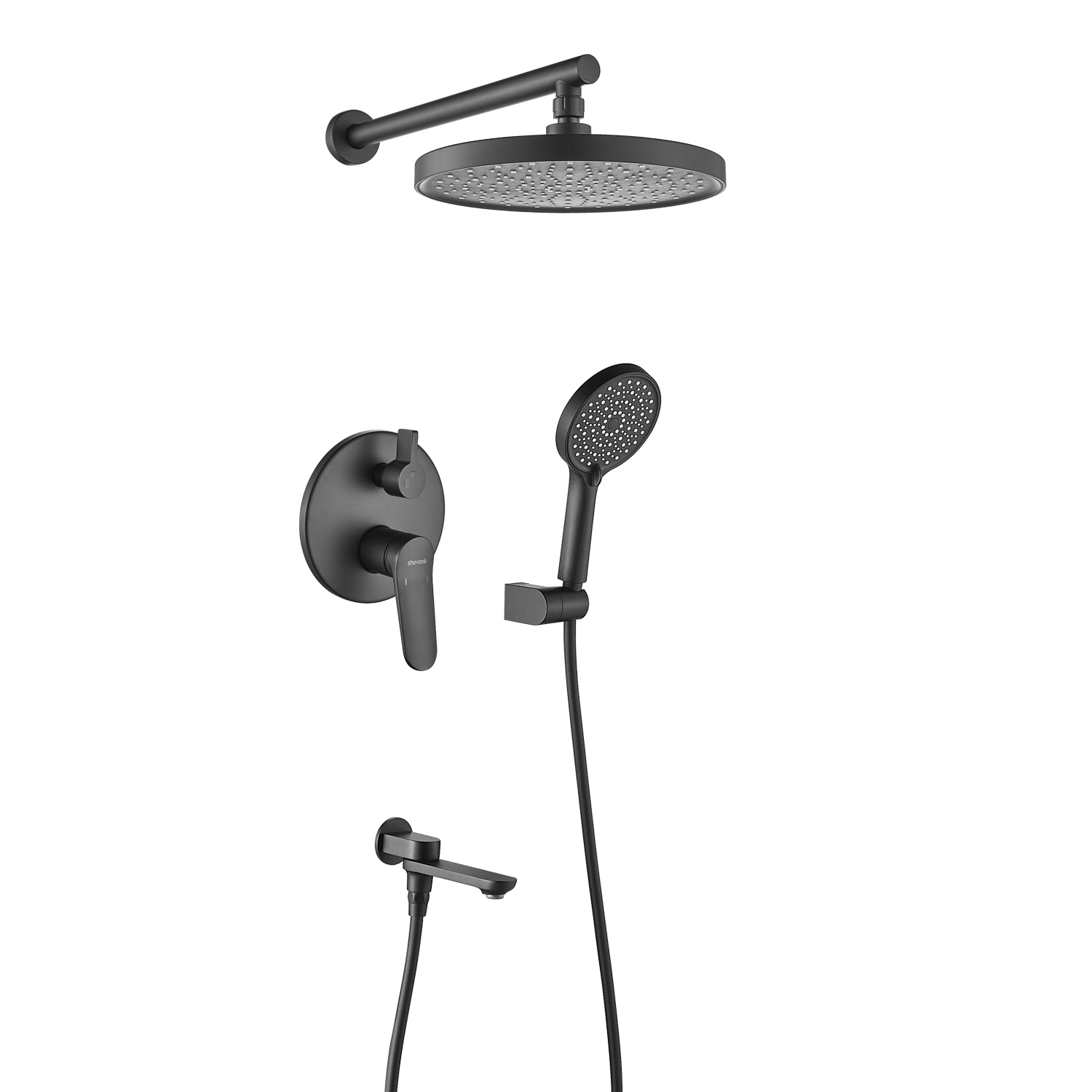 

Душевая стойка Shevanik S4335H черная, Черный, S4335H