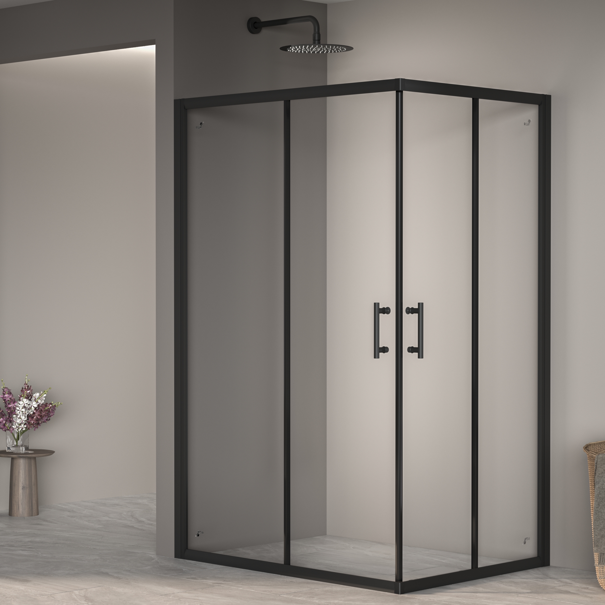 

Душевой уголок RGW Passage PA-146B 120х80х185 профиль черный, стекло прозрачное, PA-146B