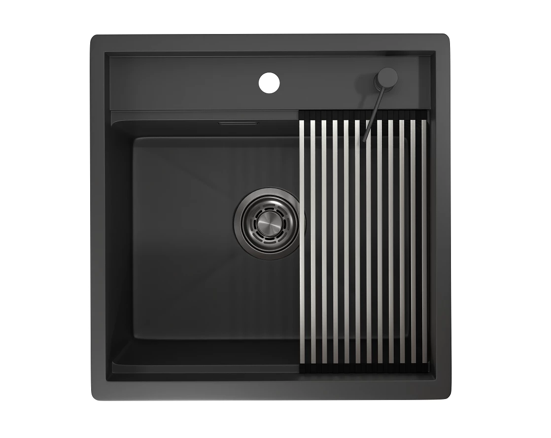 

Мойка кухонная Granula Kitchen Space 5051 черный матовый, 5051, ЧЕРНЫЙ МАТОВЫЙ