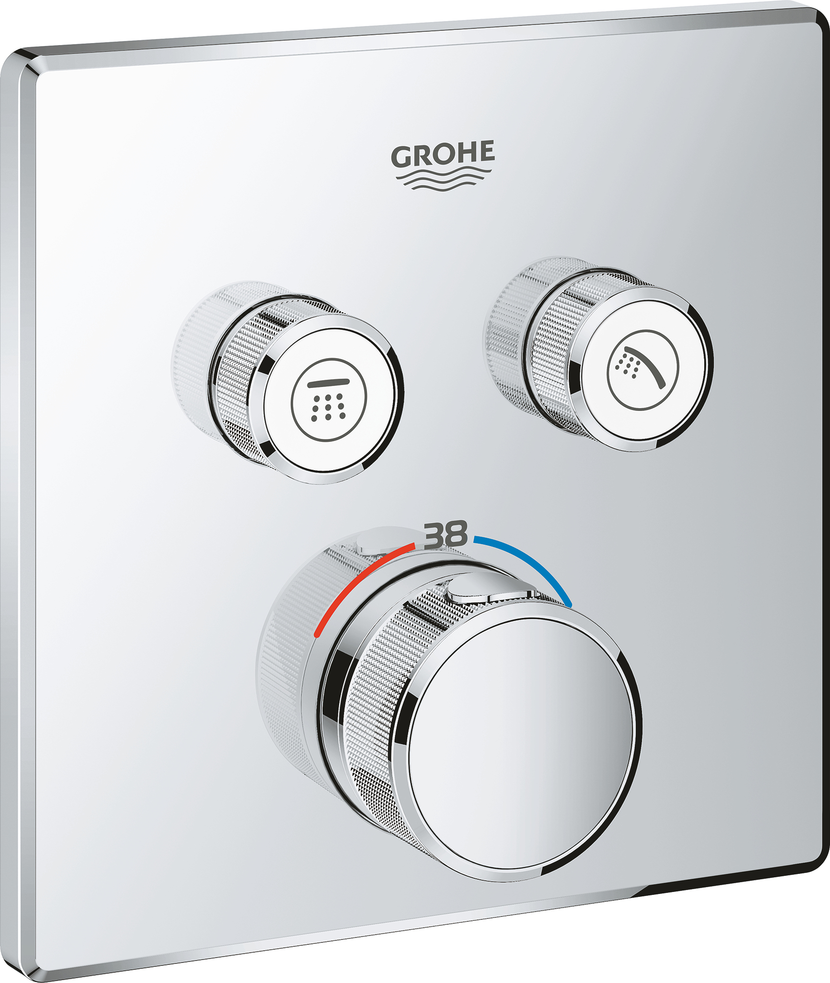 

Термостат Grohe Grohtherm SmartControl 29124000 для ванны с душем, Хром, Grohtherm SmartControl 29124000
