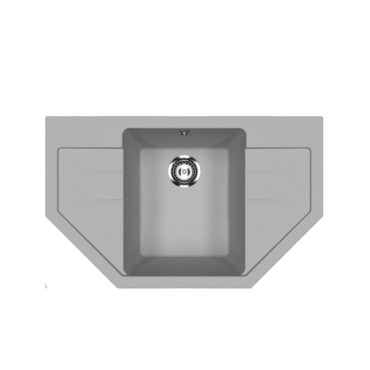 

Мойка кухонная Ulgran U-609-342 79х49 серая, Серый, U-609-342