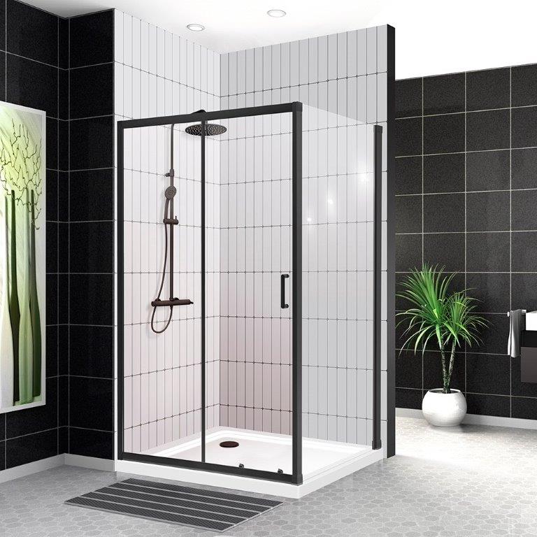 

Душевой уголок BelBagno UNO-195-AH-1-120/80-C-NERO, UNO-195-AH-1-120/80-C-NERO