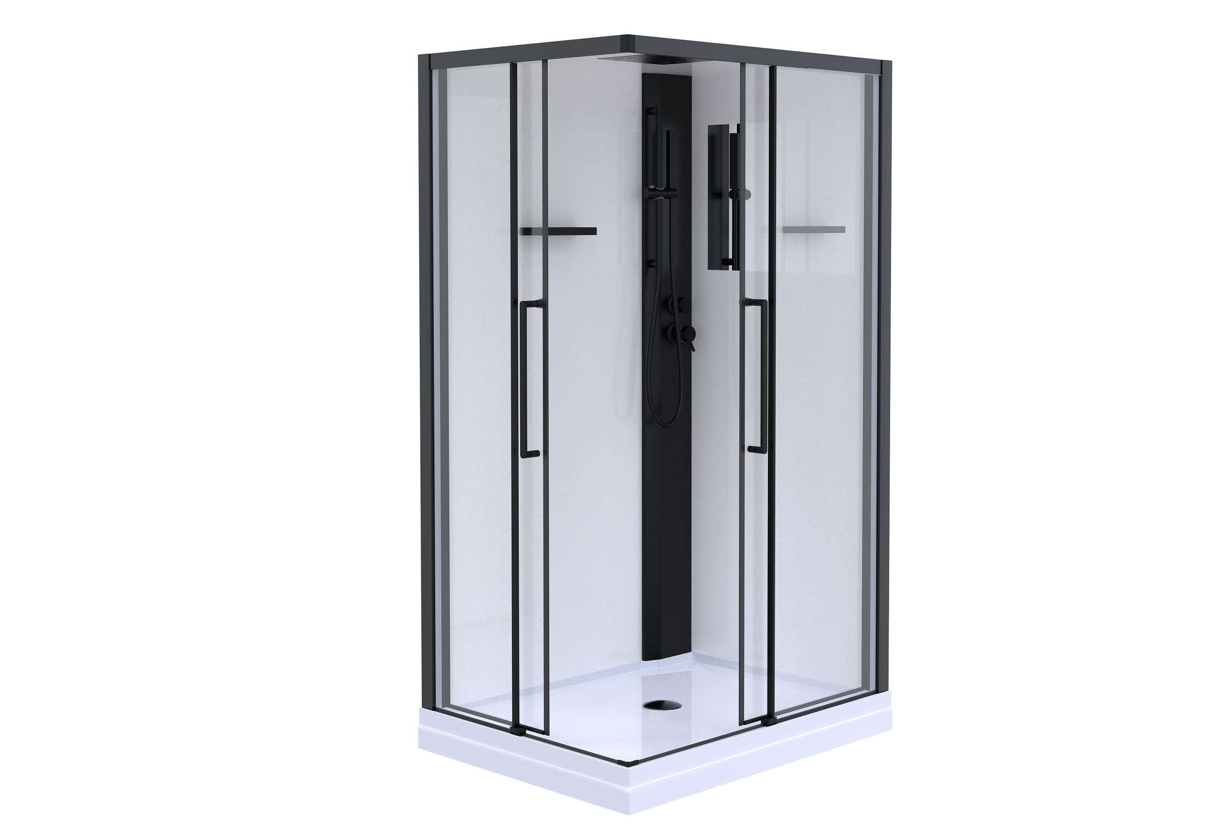 

Душевая кабина Esbano Muse ESM-108CKR 100х80 L стекло прозрачное, профиль черный, ESM-108CKR ESKM108CKRL