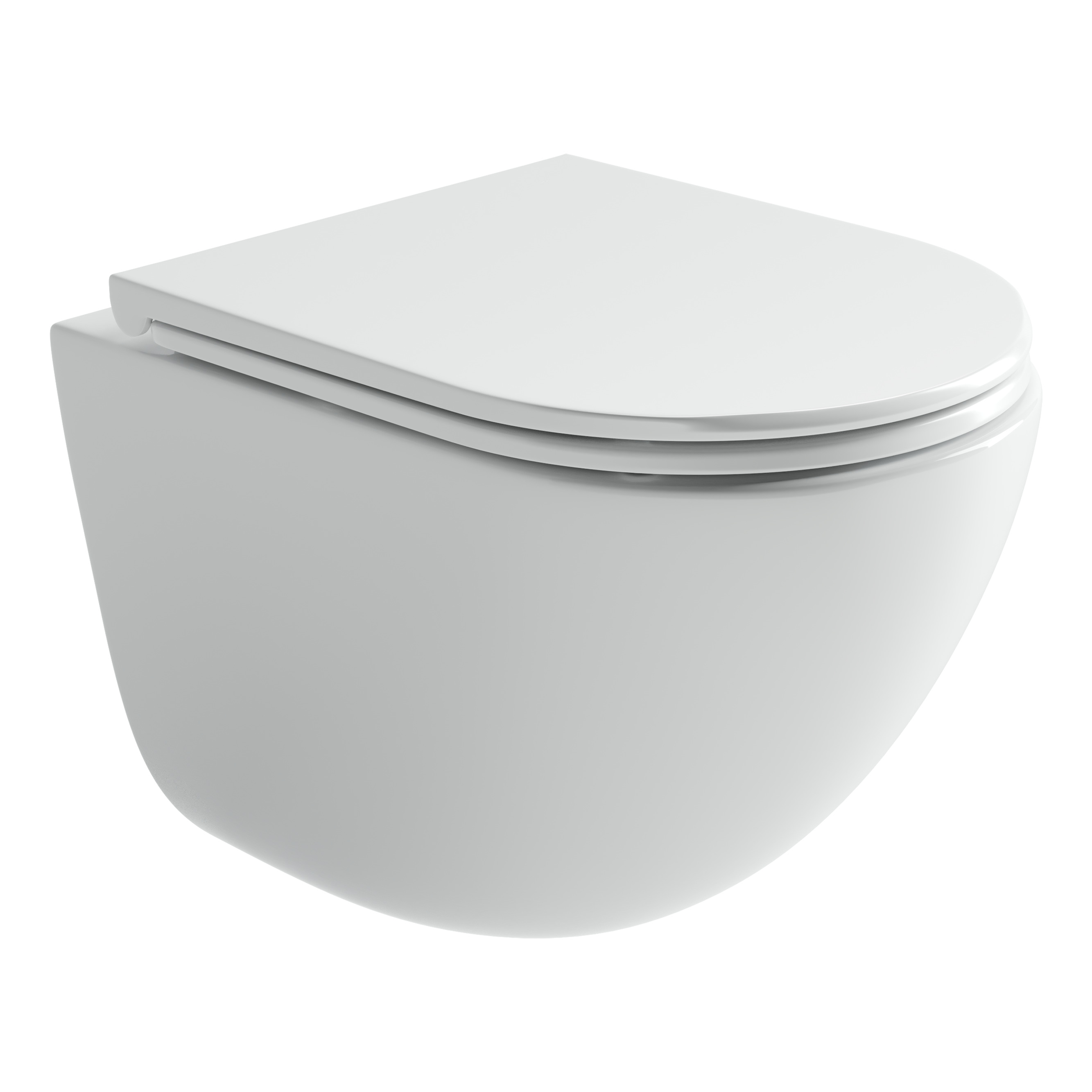 

Унитаз подвесной Ceramicanova Vogue CN4008T безободковый, с сиденьем микролифт, белый, CN4008T