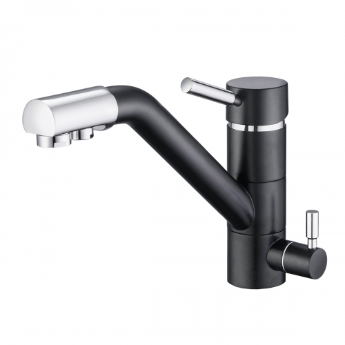 

Смеситель Emar Quartz ЕС - 3008 для кухни оникс, Черный, ЕС - 3008