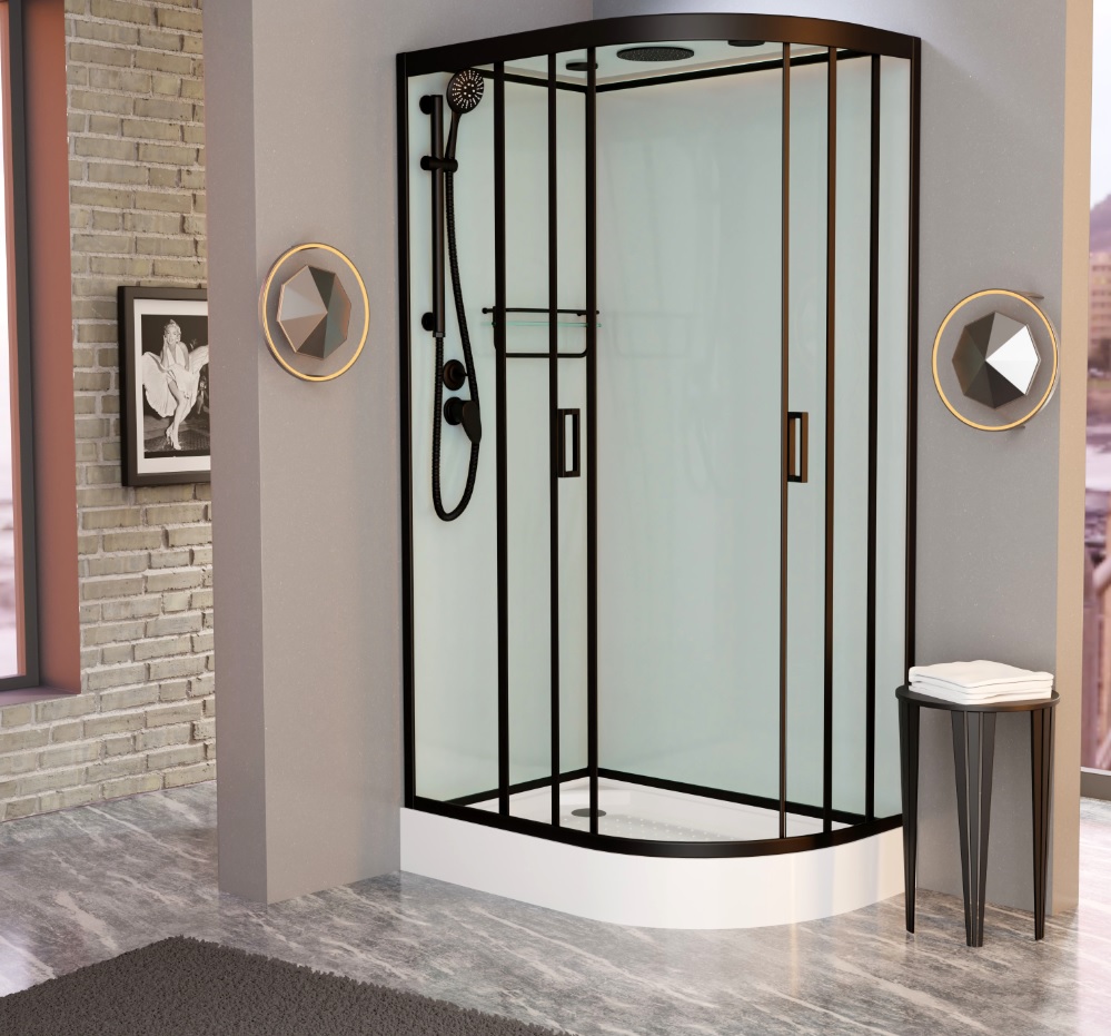 

Душевая кабина Frank F411L Black, F411L Black