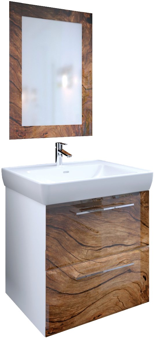 

Мебель для ванной Marka One Visbaden 70П wood, Белый