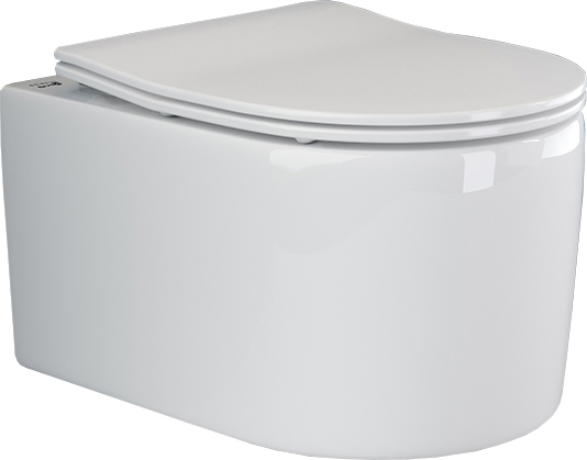 

Унитаз подвесной Ceramicanova Moments CN3003 безободковый, с микролифтом, Белый