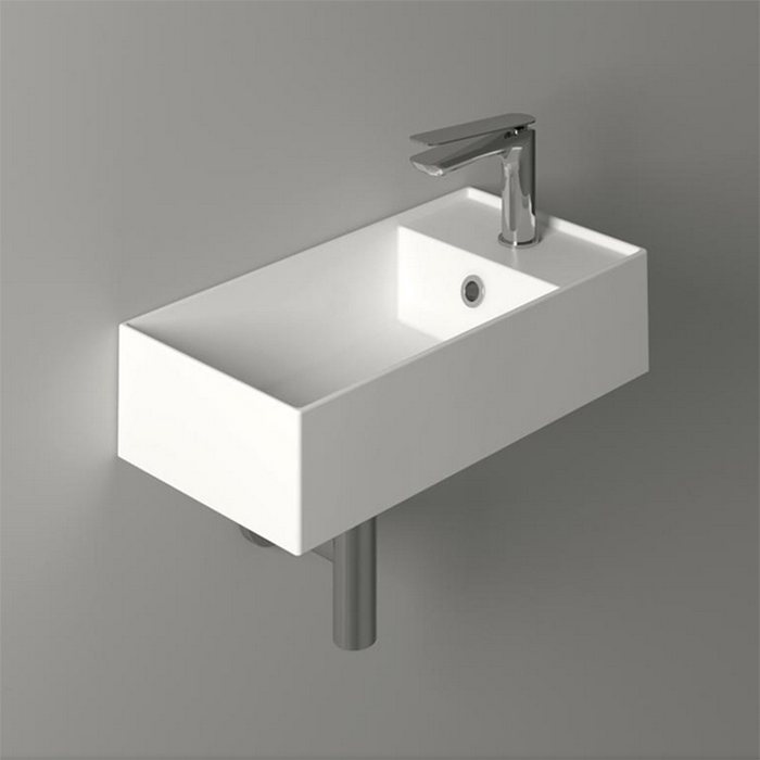 

Раковина Simas Agile AG50 bi matt*1 50х27 R с отверстием под смеситель, белая матовая, Белый, Agile 50х27