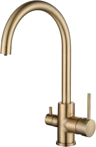 

Смеситель Kaiser Merkur 26744-3 для кухни с краном питьевой воды, Бронза, 26744-3