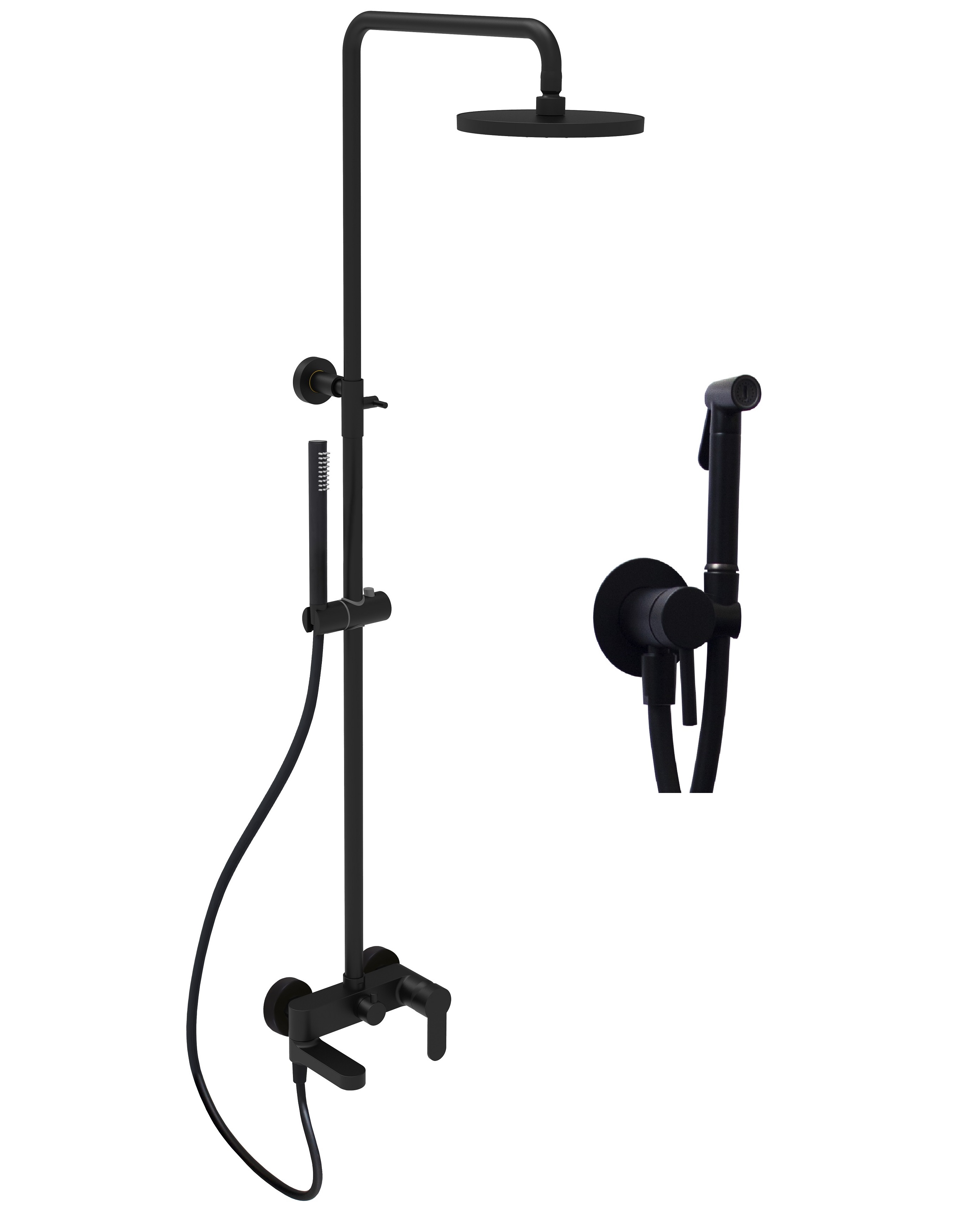 

Душевой комплект Paffoni Light KITZCOL632NO110 черный матовый, KITZCOL632NO110