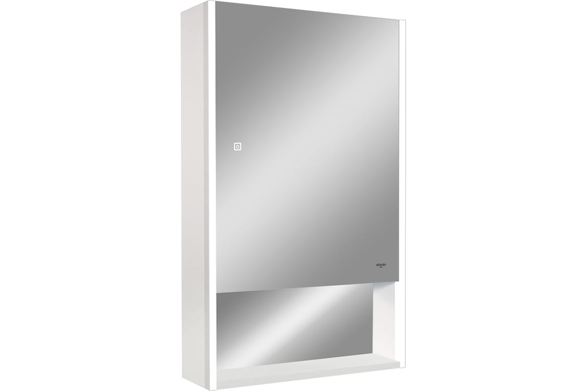 

Зеркало-шкаф Reflexion Box 50х80 с подсветкой и сенсором, белое, Белый, Box RF2420WH