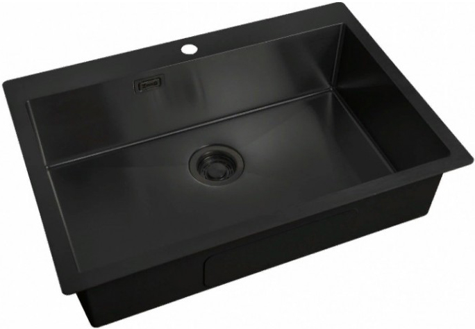

Мойка кухонная Zorg Light ZL R 750510 GRAFIT, Черный