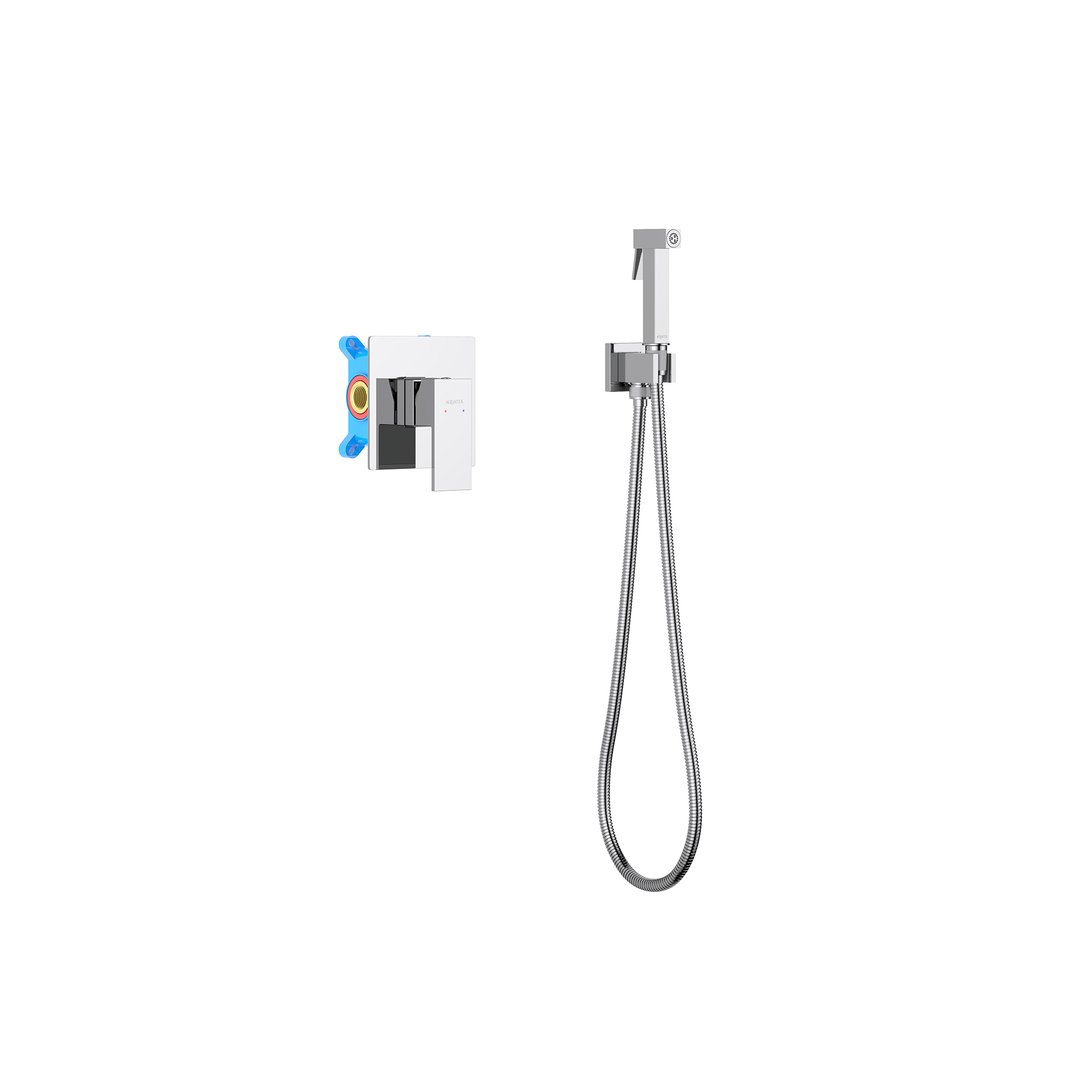 

Гигиенический душ Aquatek Либра AQ1619CR со смесителем, Хром, AQ1619CR