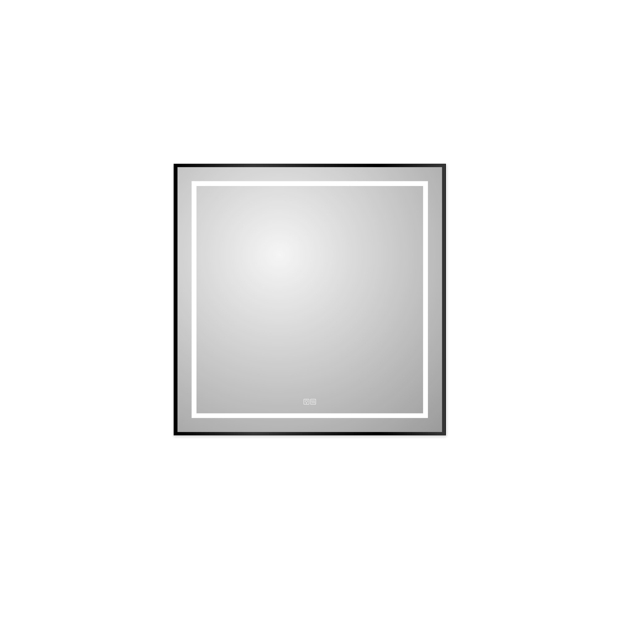 

Зеркало BelBagno SPC-KRAFT-800-800-LED-TCH-WARM-NERO с подсветкой и подогревом, Черный, SPC-KRAFT-800-800-LED-TCH-WARM-NERO