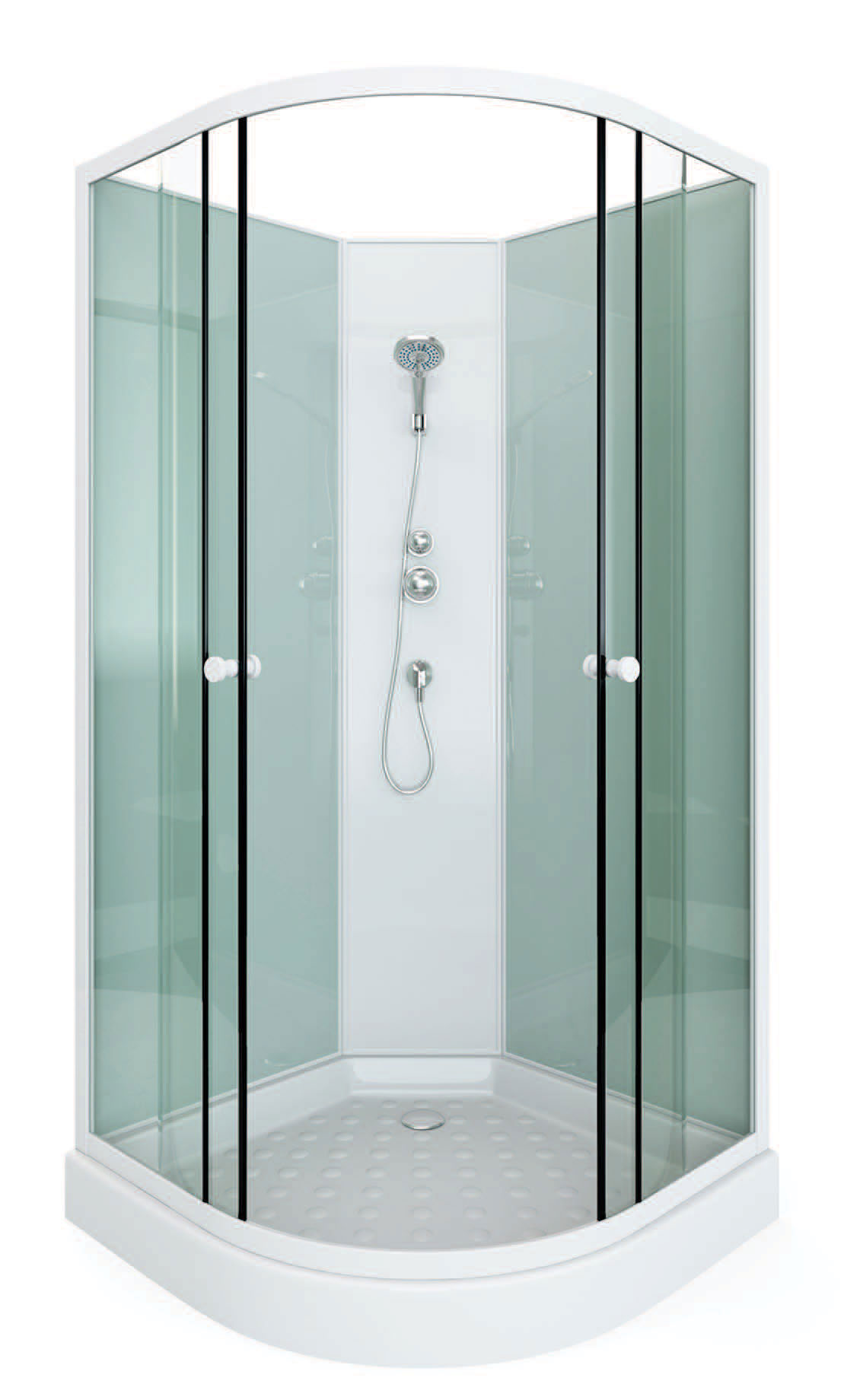 

Душевая кабина Arcus Style S-10 80х80х195 низкий поддон, стекло матовое, Style S-10