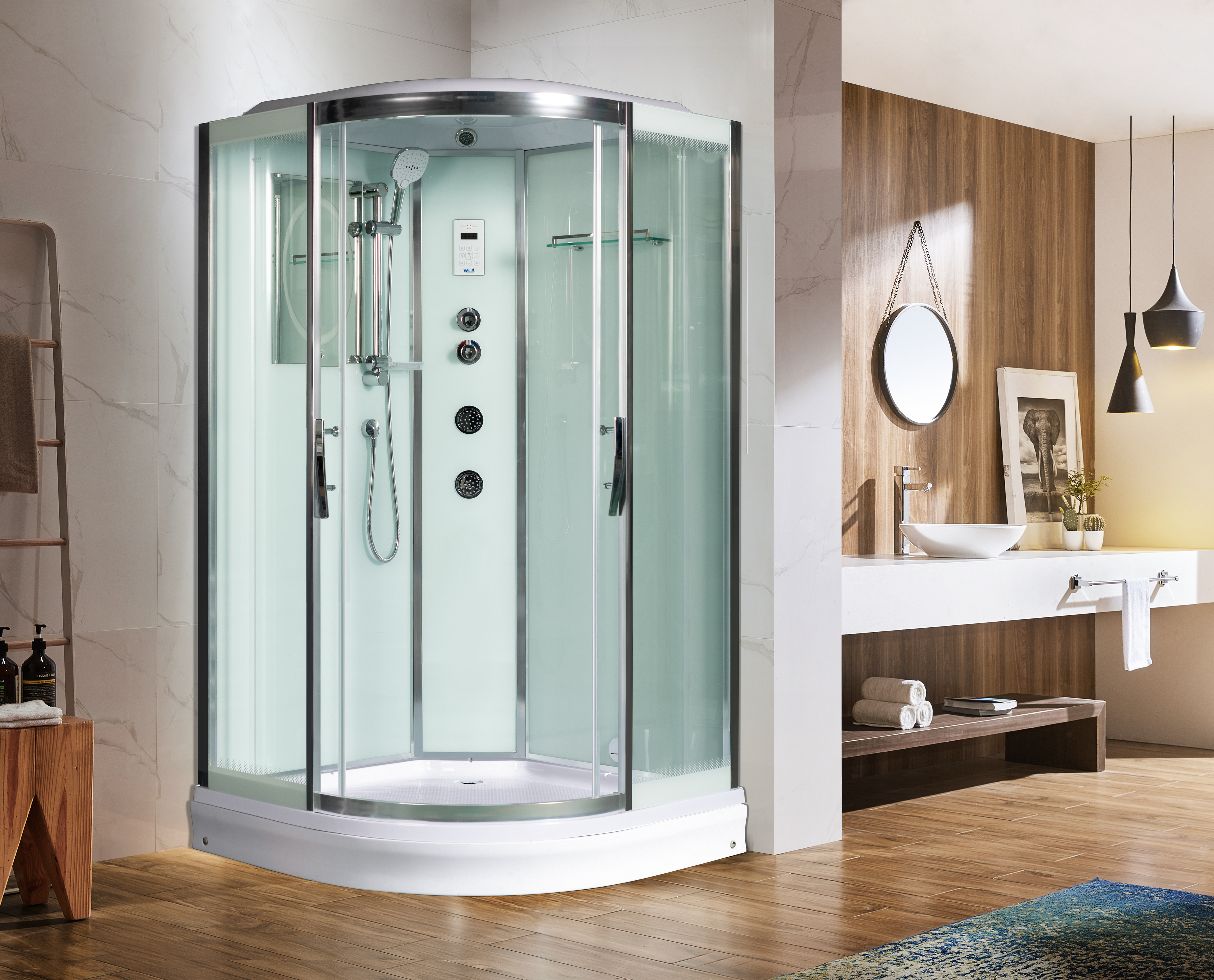 

Душевая кабина Weltwasser WW500 Emmer 12015 с гидромассажем, WW500 EMMER 12015