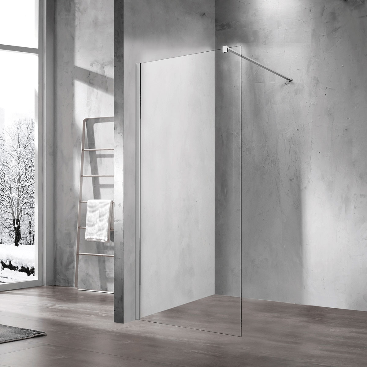 

Душевая перегородка Vincea Walk-In VSW-1H800CL 80х200 профиль хром, стекло прозрачное, VSW-1H800CL