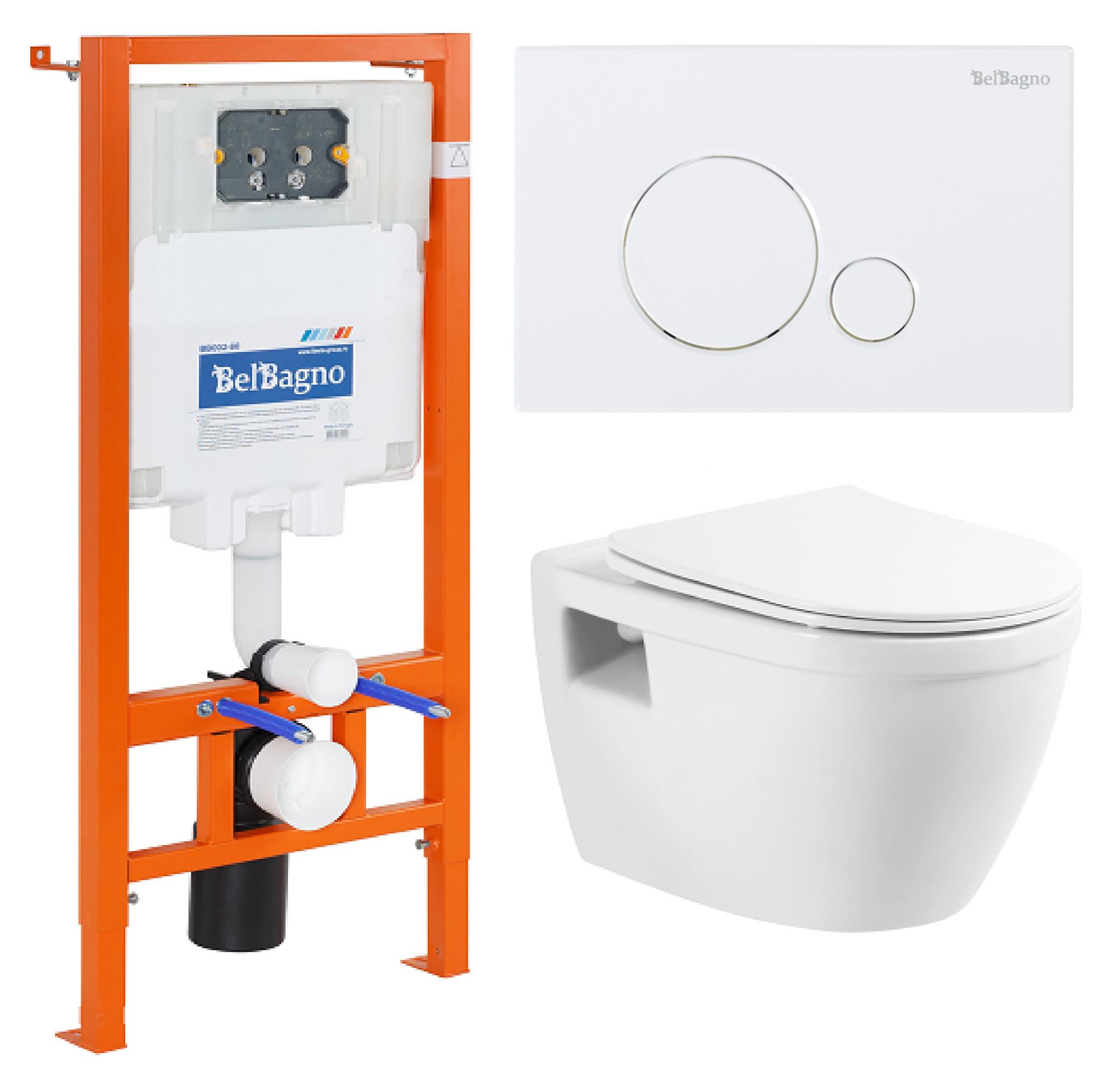 

Комплект BelBagno Loto 3 в 1 унитаз BB070CHR/SC + система инсталляции BB002-80 + кнопка смыва BB014-SR-BIANCO, Белый, Loto