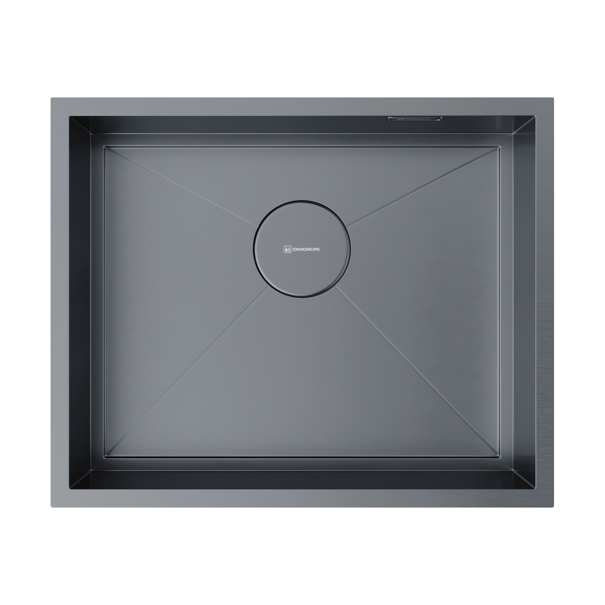

Мойка кухонная Omoikiri Kasen 54-16-INT 4997061 54х44 см вороненая сталь, 4997061